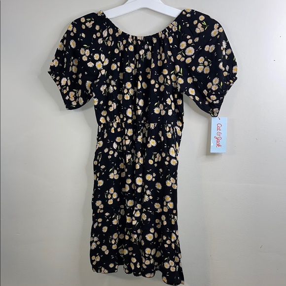 Cat & Jack Other - Cat & Jack GIRLS Black Dress with Daisies NWT Size 8 (Medium) #2